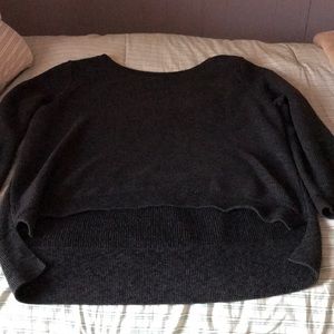 xl navy blue sweater longer in back